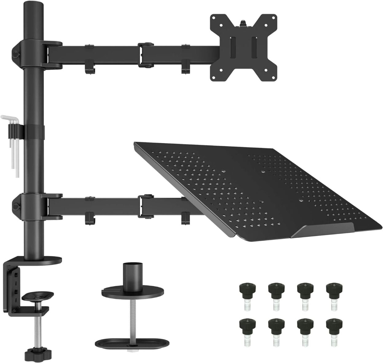 Support de Moniteur avec plateau inclinable pour PC portable 13 à 27 pouces