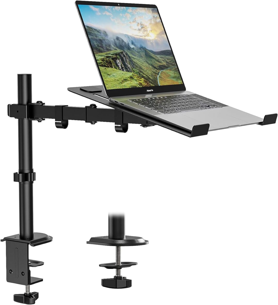 SUPPORT À BRAS POUR ORDINATEUR PORTABLE OU MONITEUR 13 ”à 27”